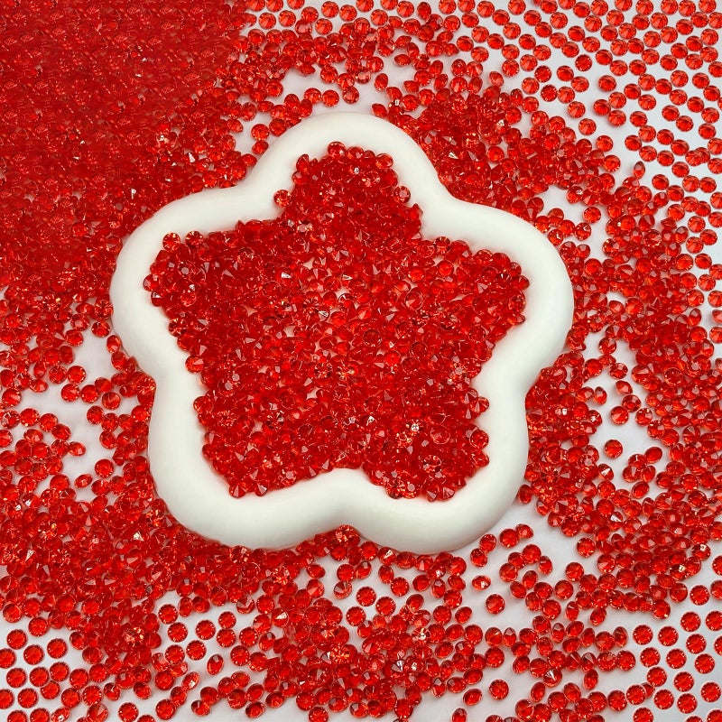 Angzhia 2000 pcs/Pack Wedding Table Scatter Confetti Crystals Acrylic Diamonds 8 mm Rhinestones for Wedding, Bridal Shower, Vase Beads Decorations (8mm, red) - Image 5